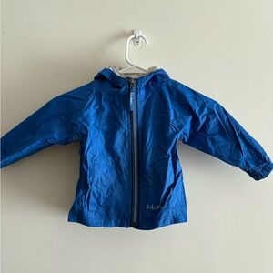 L.L. Bean Infant, Toddler Blue Rain Jacket, 12-18 Months